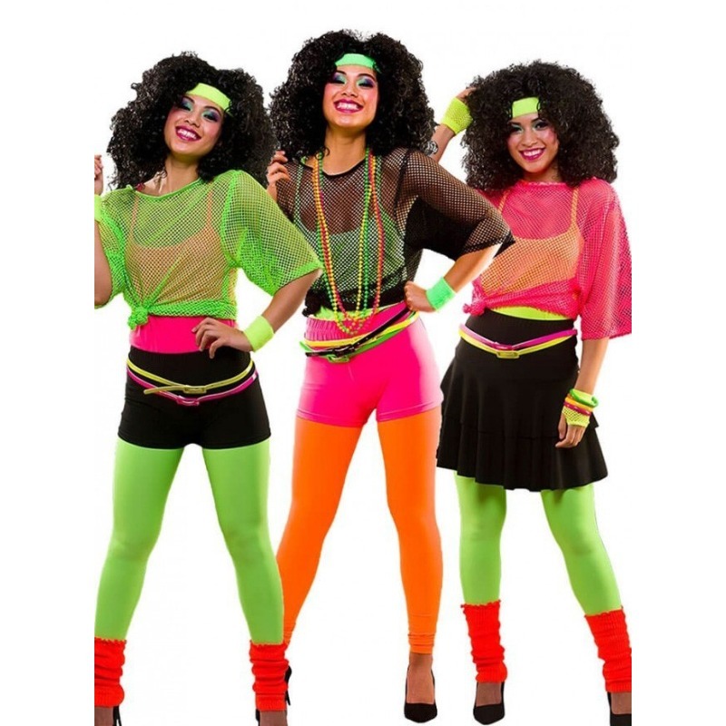 Women'S Fashion From The 80S - Retro Fishnet Shirt Women 80s Style