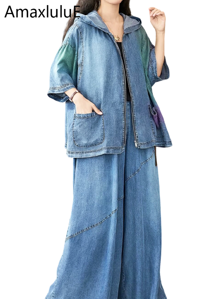 Women'S Fashion Denim Jacket - Amax LuluE 2026 Females British Fashion