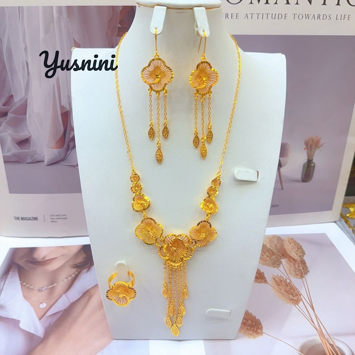 Women'S Fashion Rings Gold - Fashion European Dubai 24K Gold Plated