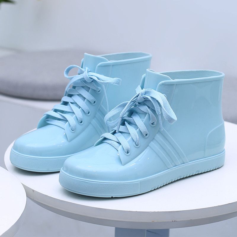 Women'S Fashion Rain Boots - Fashion Lace Up Rainshoes Womens Light