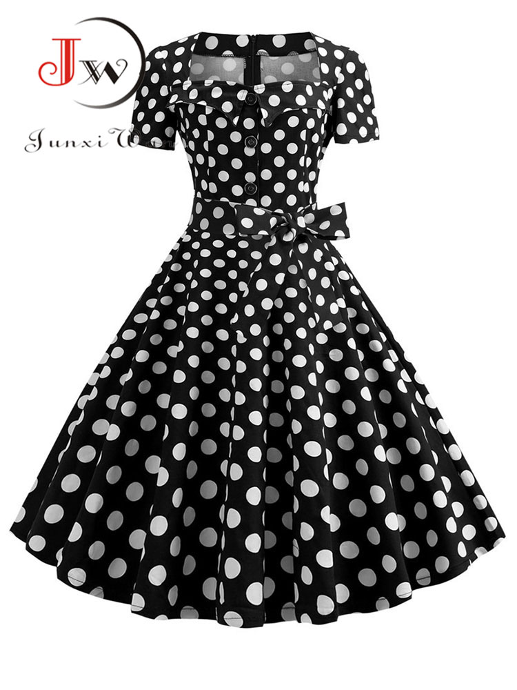 Women'S Fashion Of The 50S - Women Vintage Dress Summer 50s 60s