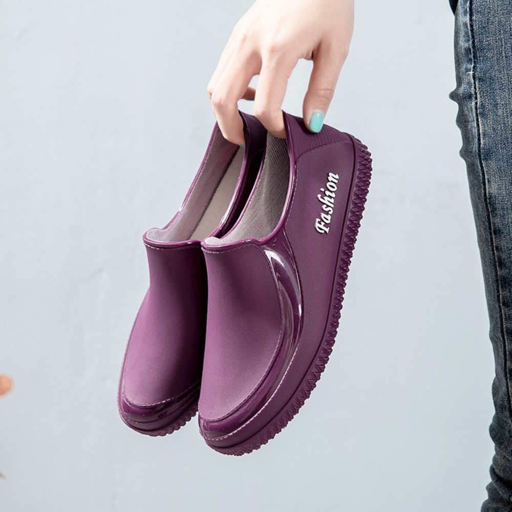 Women'S Fashion Rain Boots - Fashion Waterproof Women's Rain Shoes Low