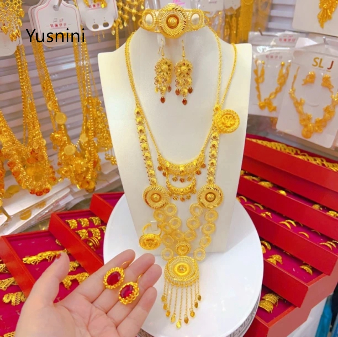 New Dubai Fashion High end 24K - Women'S Fashion Rings Gold recension och pris