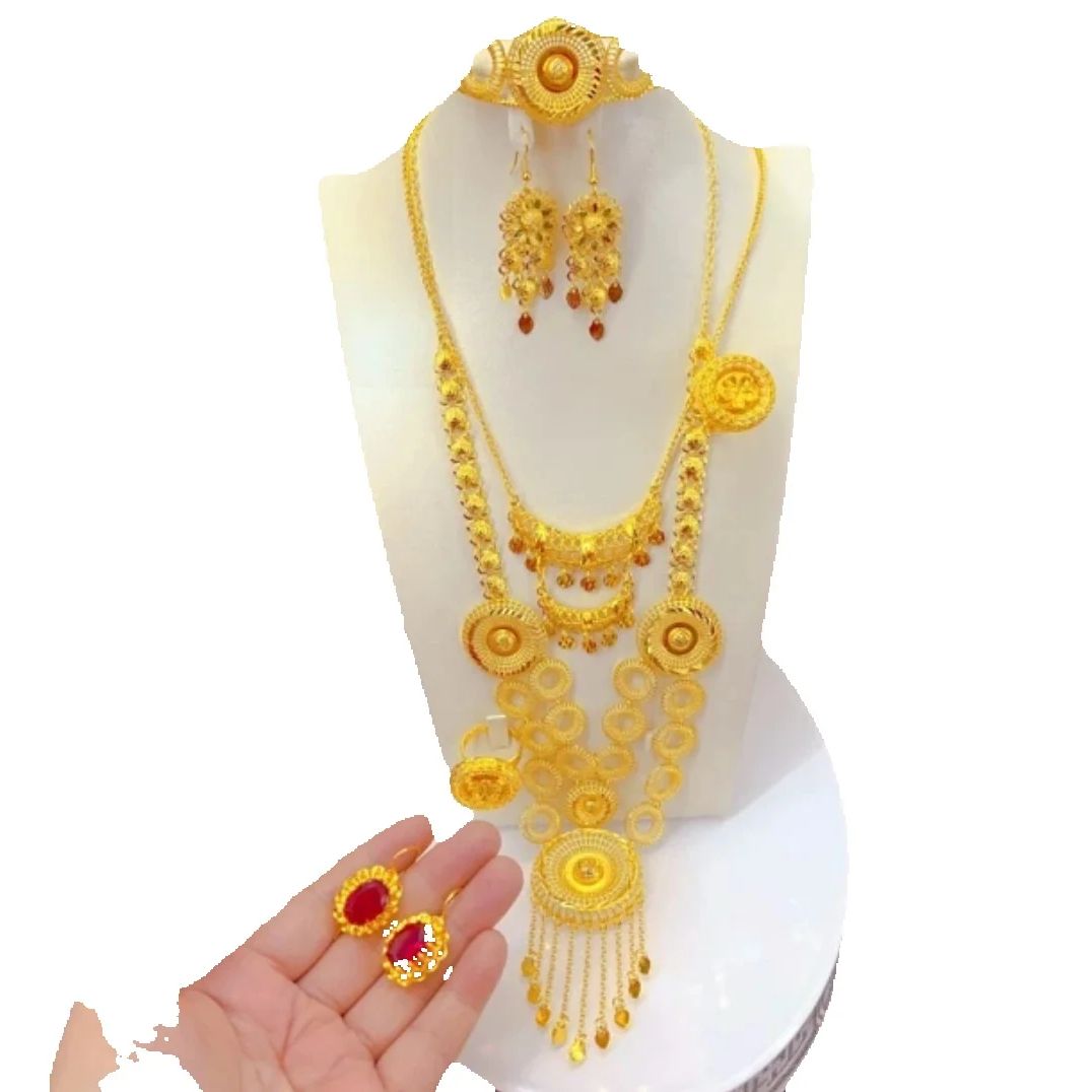 New Dubai Fashion High end 24K - Women'S Fashion Rings Gold recension och pris