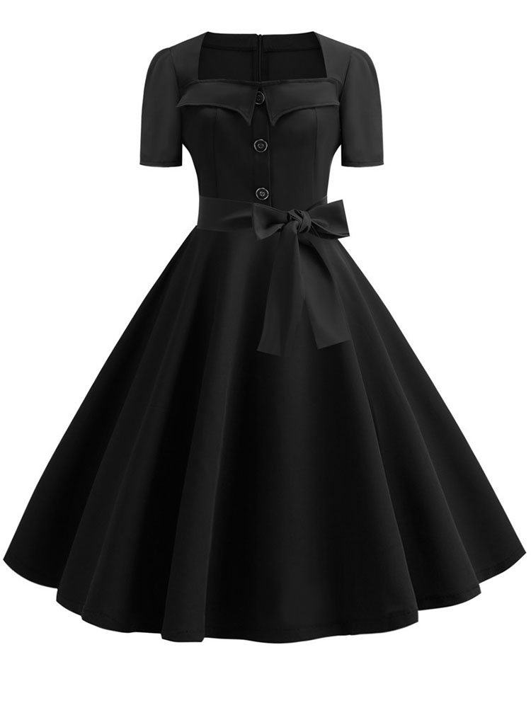 Women Summer Dress Elegant Ret - Women'S Fashion Of The 50S recension och pris
