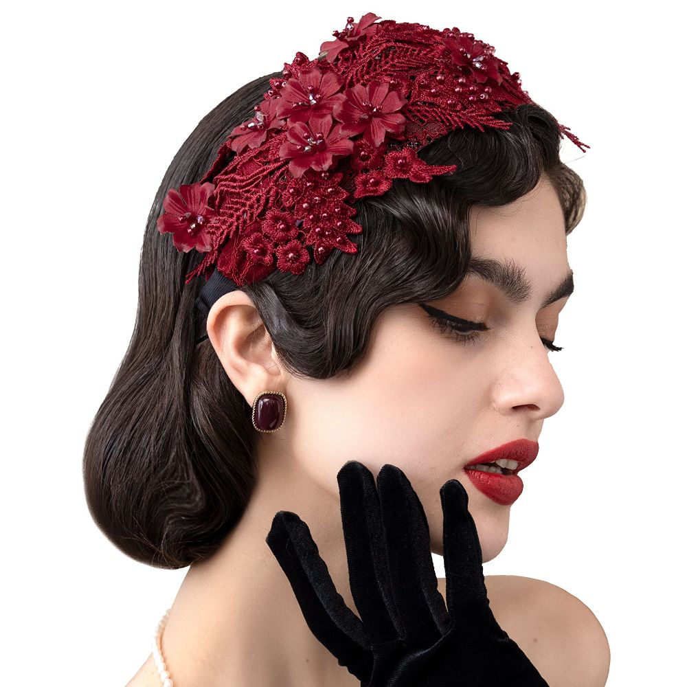 New Lace Fascinators Headband  - Women'S Fashion Of The 50S recension och pris