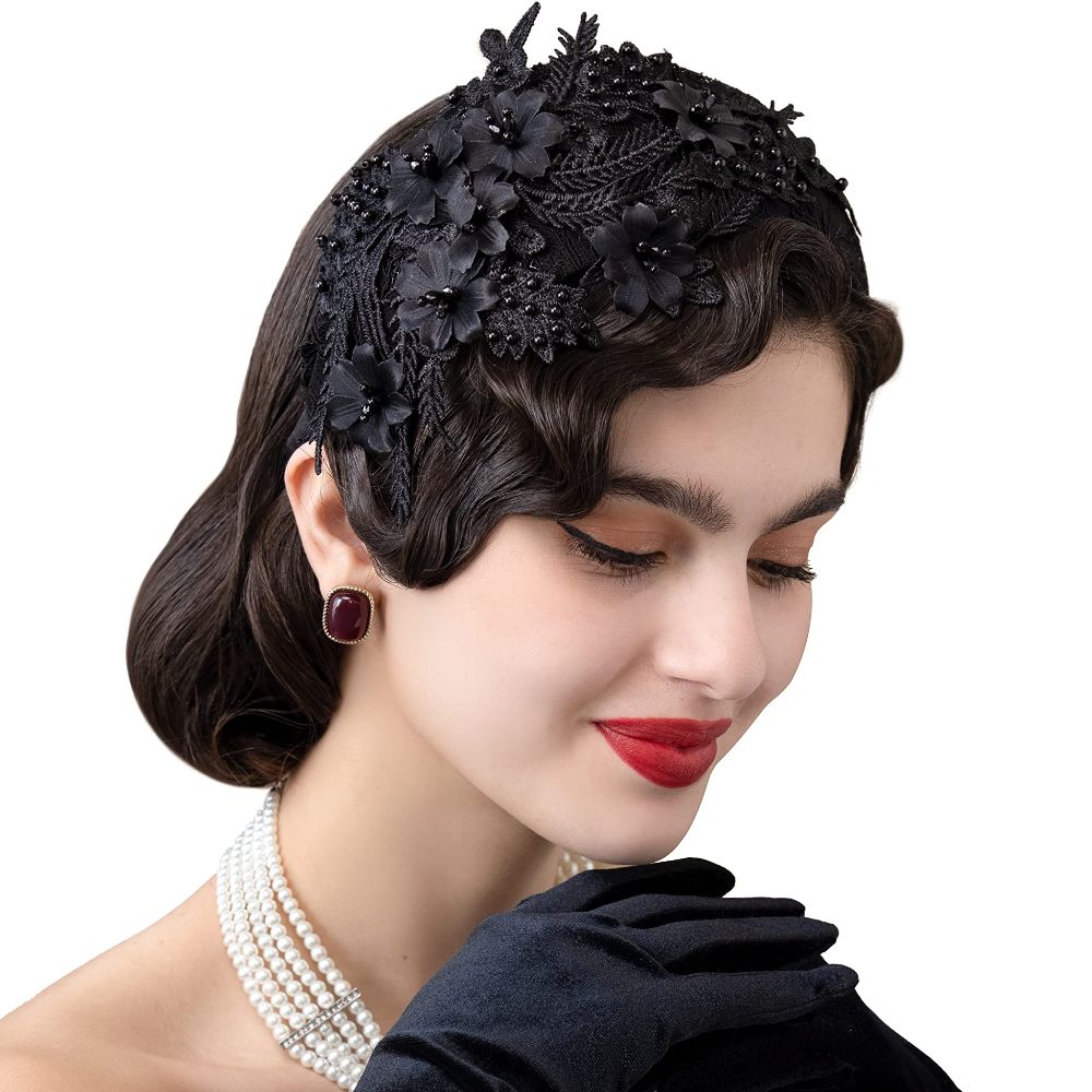 New Lace Fascinators Headband  - Women'S Fashion Of The 50S recension och pris