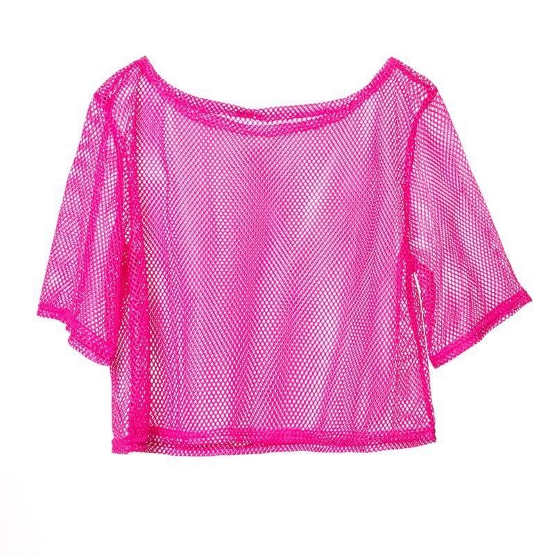 Retro Fishnet Shirt Women 80s  - Women'S Fashion From The 80S recension och pris