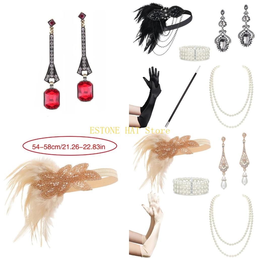 49MF Vintage Flapper Costume S - Women Fashion Gloves recension och pris