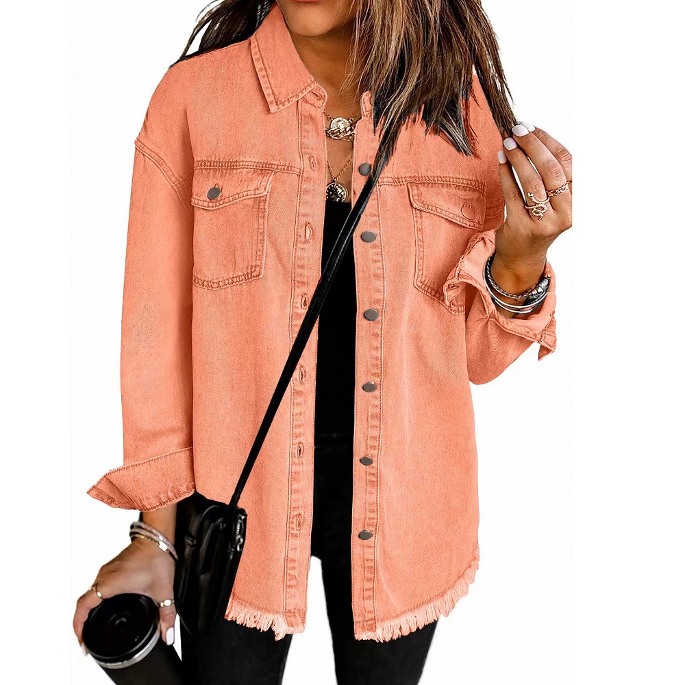 Washed Denim Jacket Women Autu - Women'S Fashion Denim Jacket recension och pris