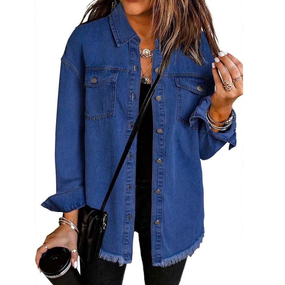 Washed Denim Jacket Women Autu - Women'S Fashion Denim Jacket recension och pris