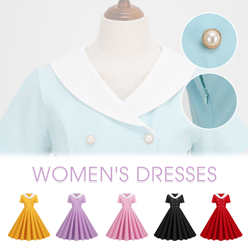 Womens Retro 50s 60s Rockabill - Women'S Fashion Of The 50S recension och pris