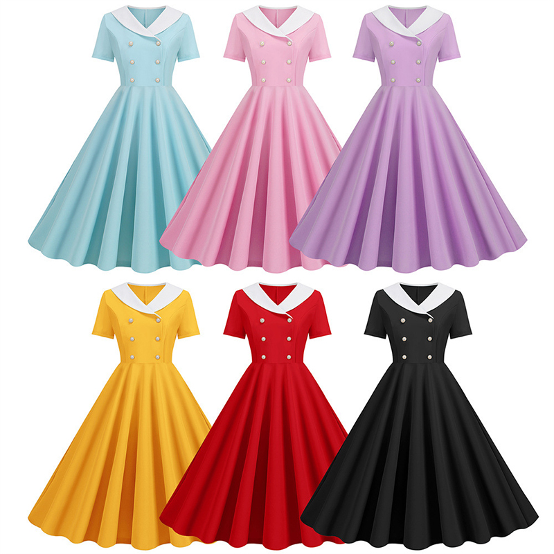 Womens Retro 50s 60s Rockabill - Women'S Fashion Of The 50S recension och pris