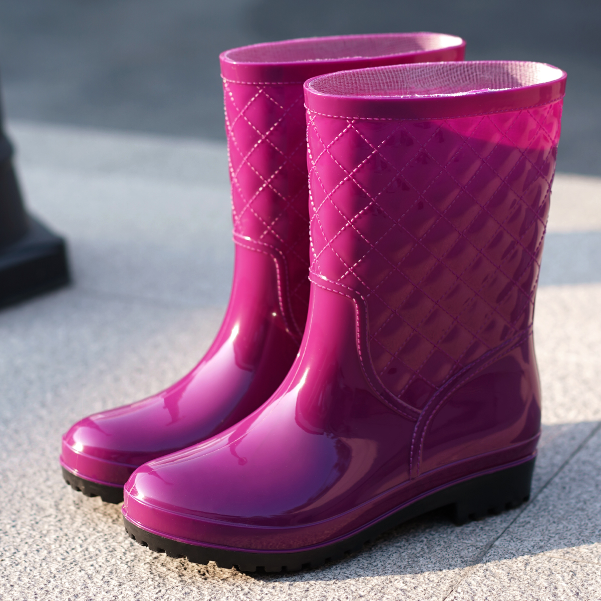 Fashionable, lightweight, wate - Women'S Fashion Rain Boots recension och pris