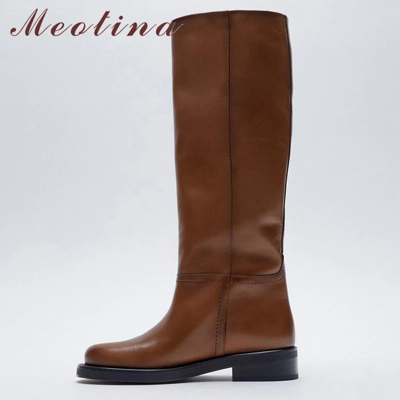 Meotina INS Women Genuine Leat - Women'S Fashion Leather Boots recension och pris