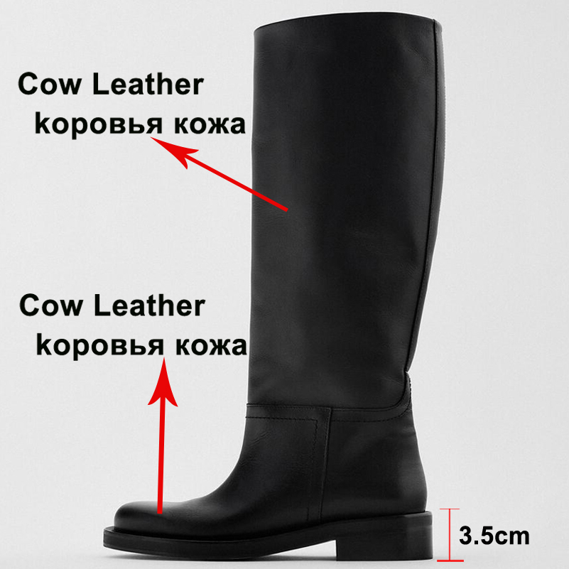 Meotina INS Women Genuine Leat - Women'S Fashion Leather Boots recension och pris