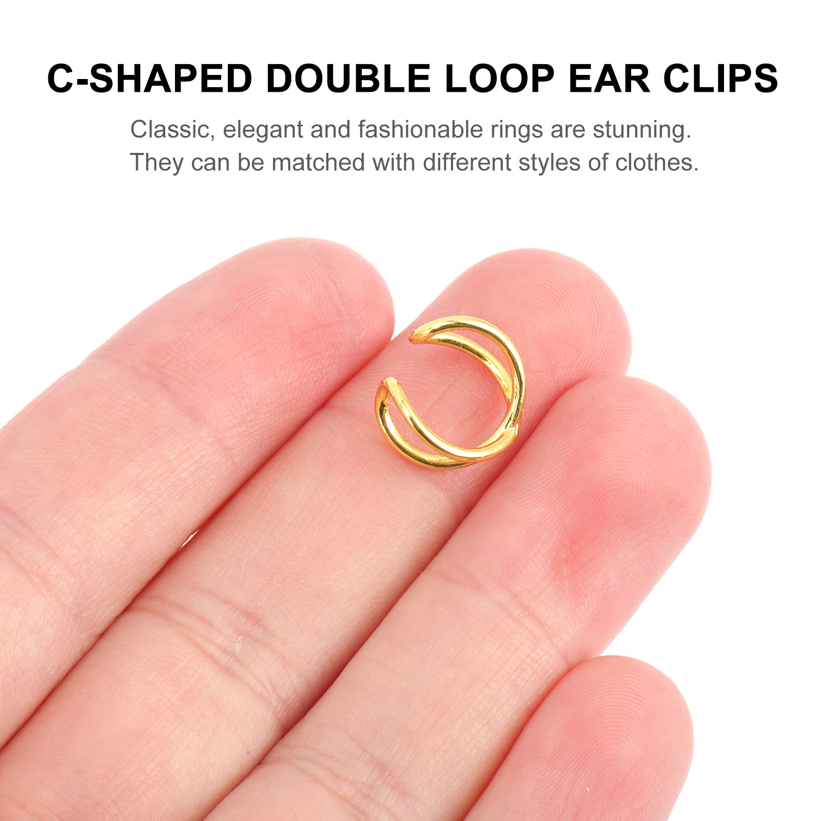 8Pcs Women Clip on Nose Rings  - Women'S Fashion Rings Gold recension och pris