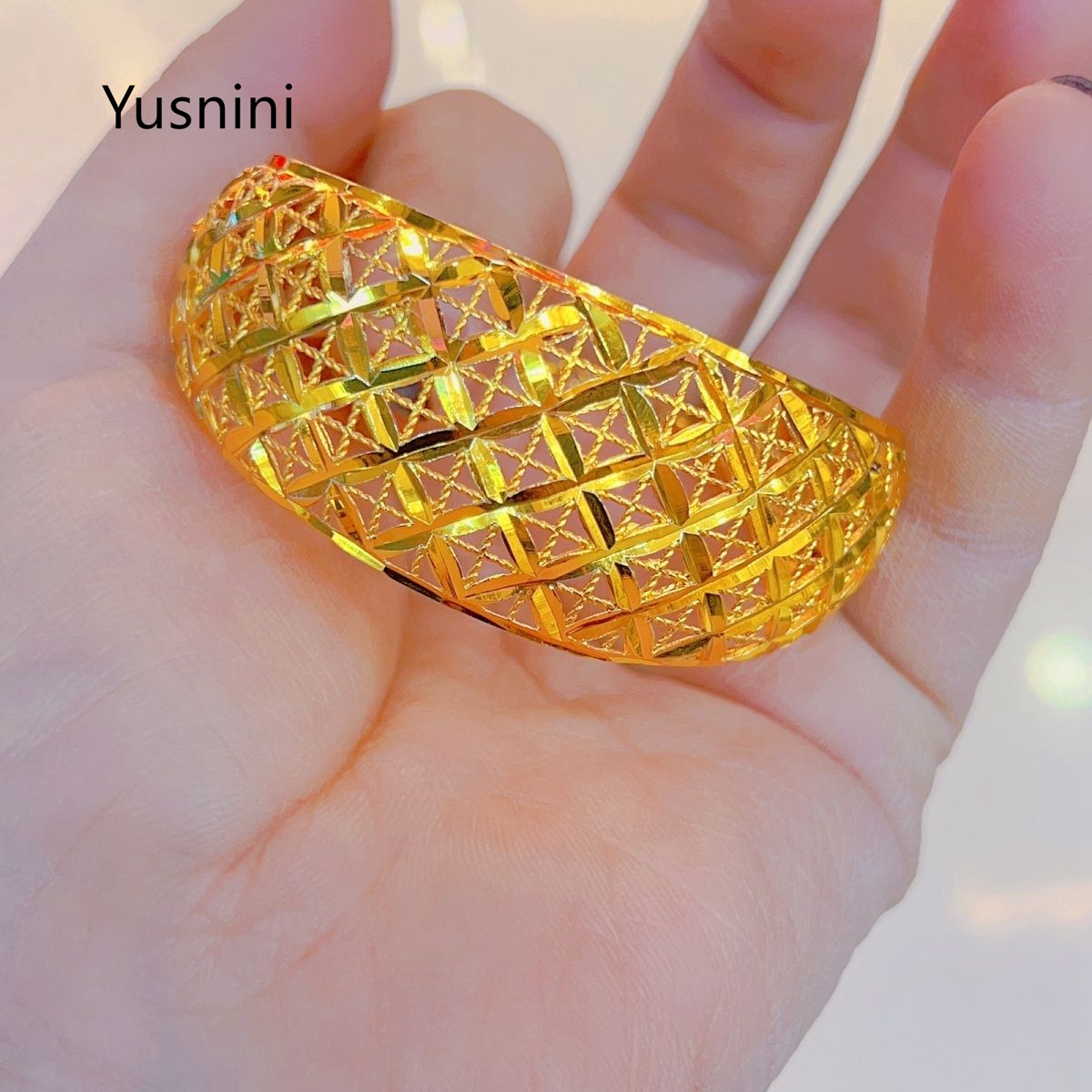 New French Dubai High end 24K  - Women'S Fashion Rings Gold recension och pris