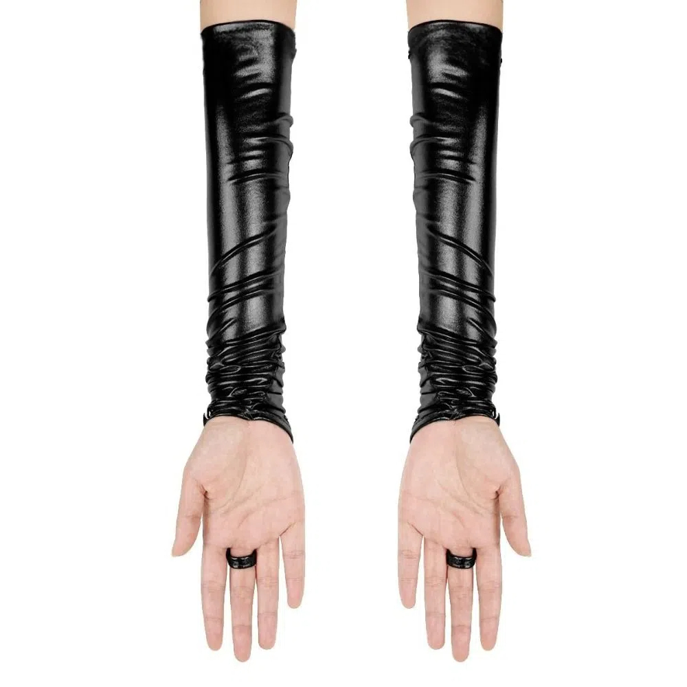 Fingerless Design Women Latex  - Women Fashion Gloves recension och pris
