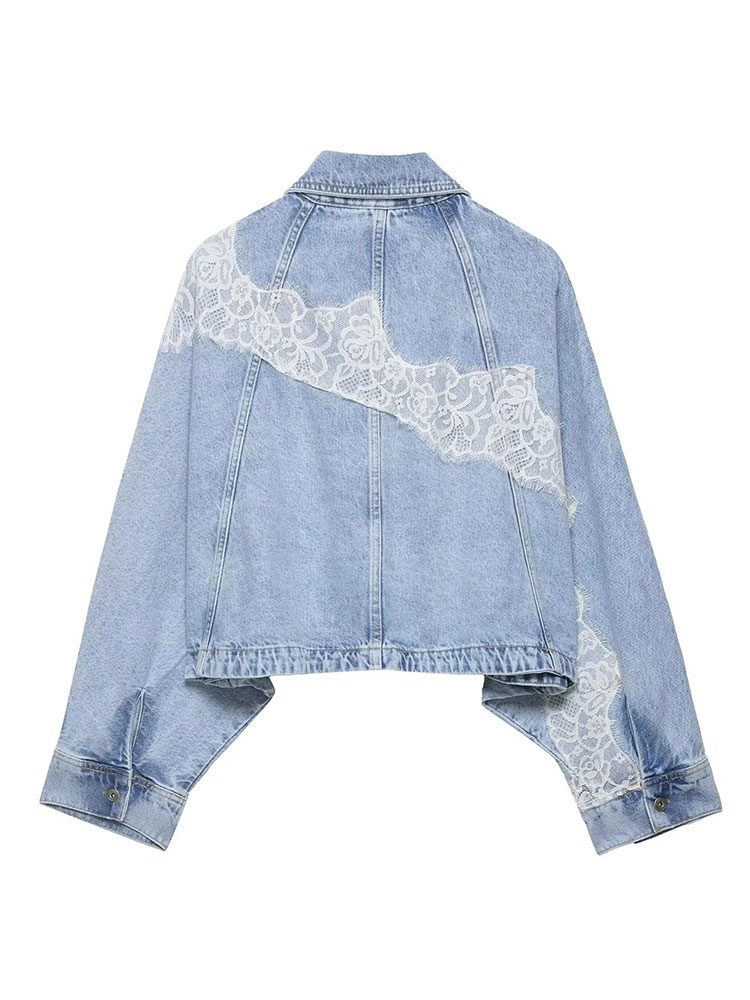 HH Elegant Women Blue Denim Ja - Women'S Fashion Denim Jacket recension och pris