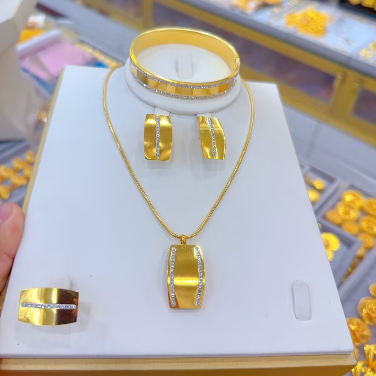 New Middle East French Titaniu - Women'S Fashion Rings Gold recension och pris