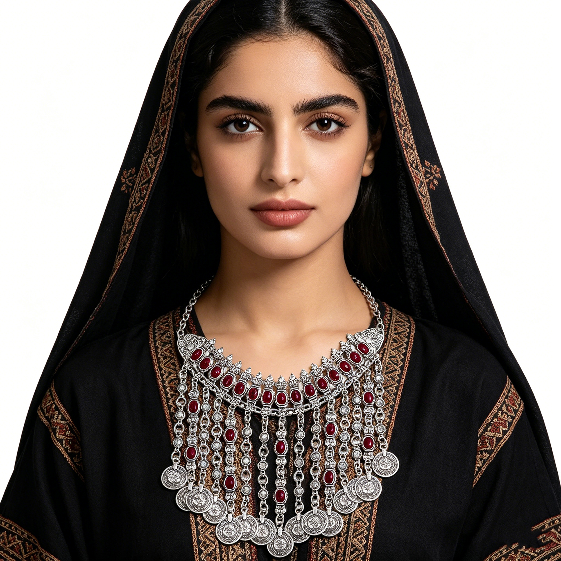 Vintage Silver Color Ethnic Co - Women Fashion Pakistan recension och pris