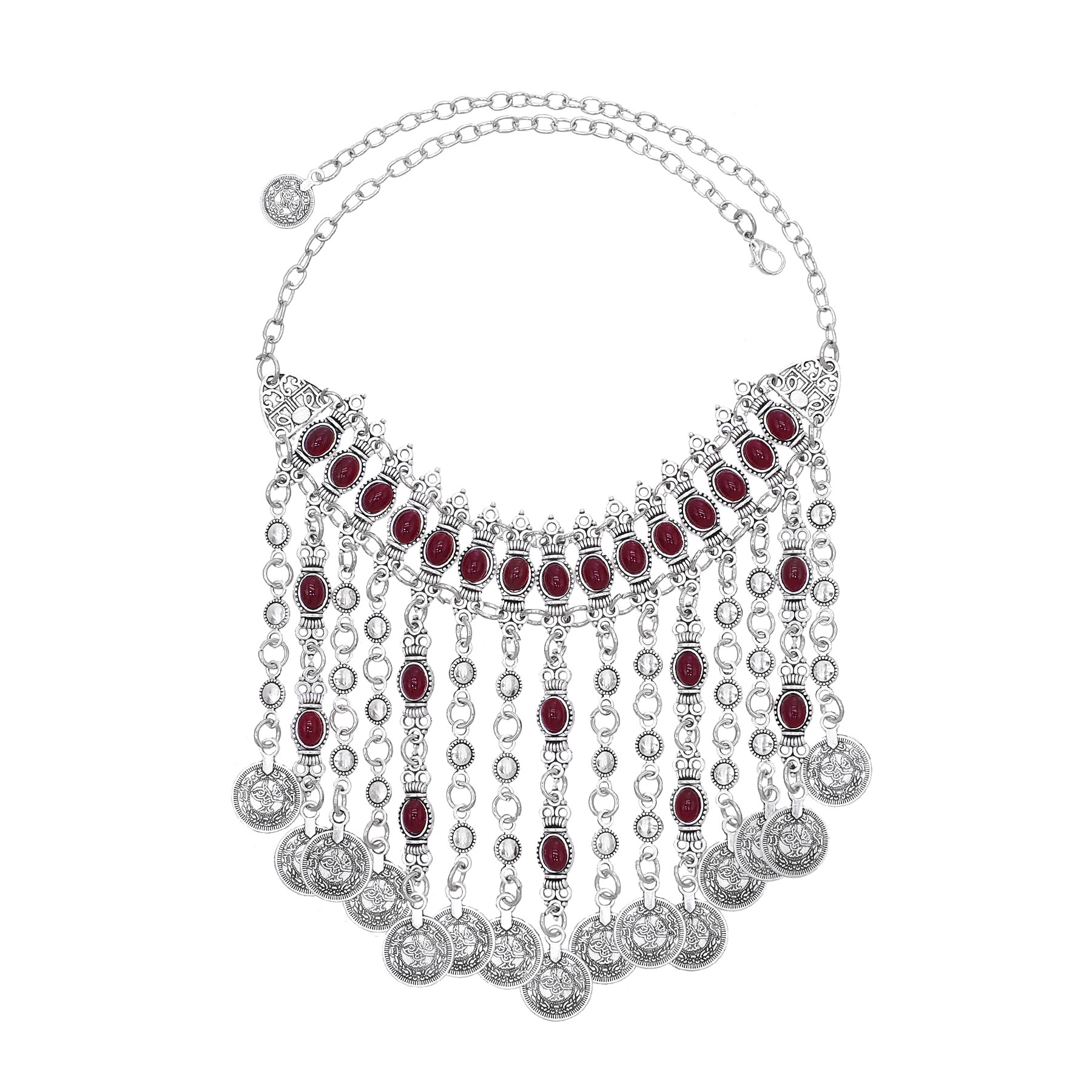 Vintage Silver Color Ethnic Co - Women Fashion Pakistan recension och pris