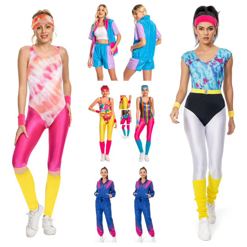 6Pcs/Set Women Retro 80s 90s L - Women'S Fashion From The 80S recension och pris