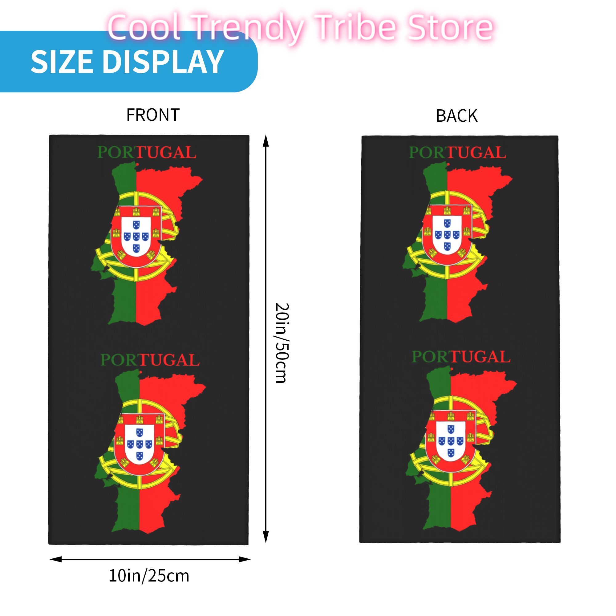 Custom Portugal Flag Map Banda - Women'S Fashion Portugal recension och pris