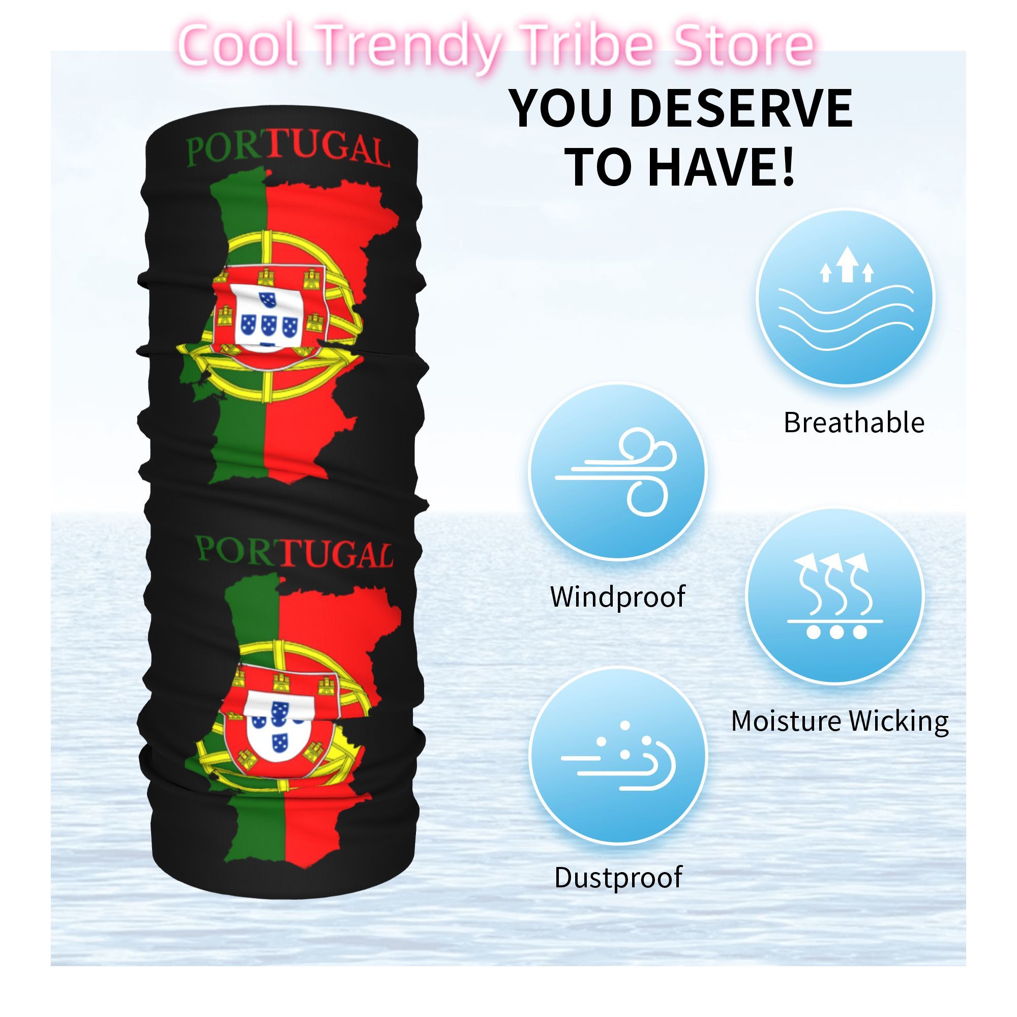 Custom Portugal Flag Map Banda - Women'S Fashion Portugal recension och pris