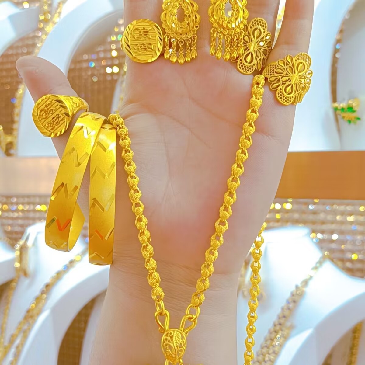 Popodion Women's Jewelry New 1 - Women'S Fashion Rings Gold recension och pris