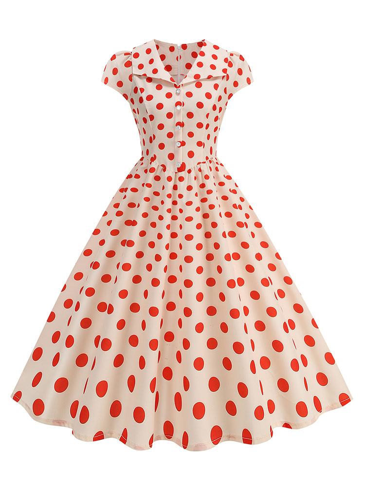 Women's Polka Dot Summer Dress - Women'S Fashion Of The 50S recension och pris