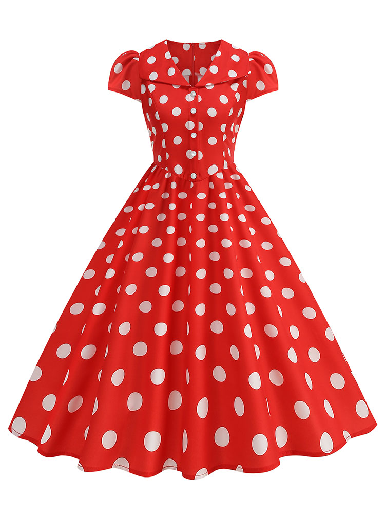 Women's Polka Dot Summer Dress - Women'S Fashion Of The 50S recension och pris