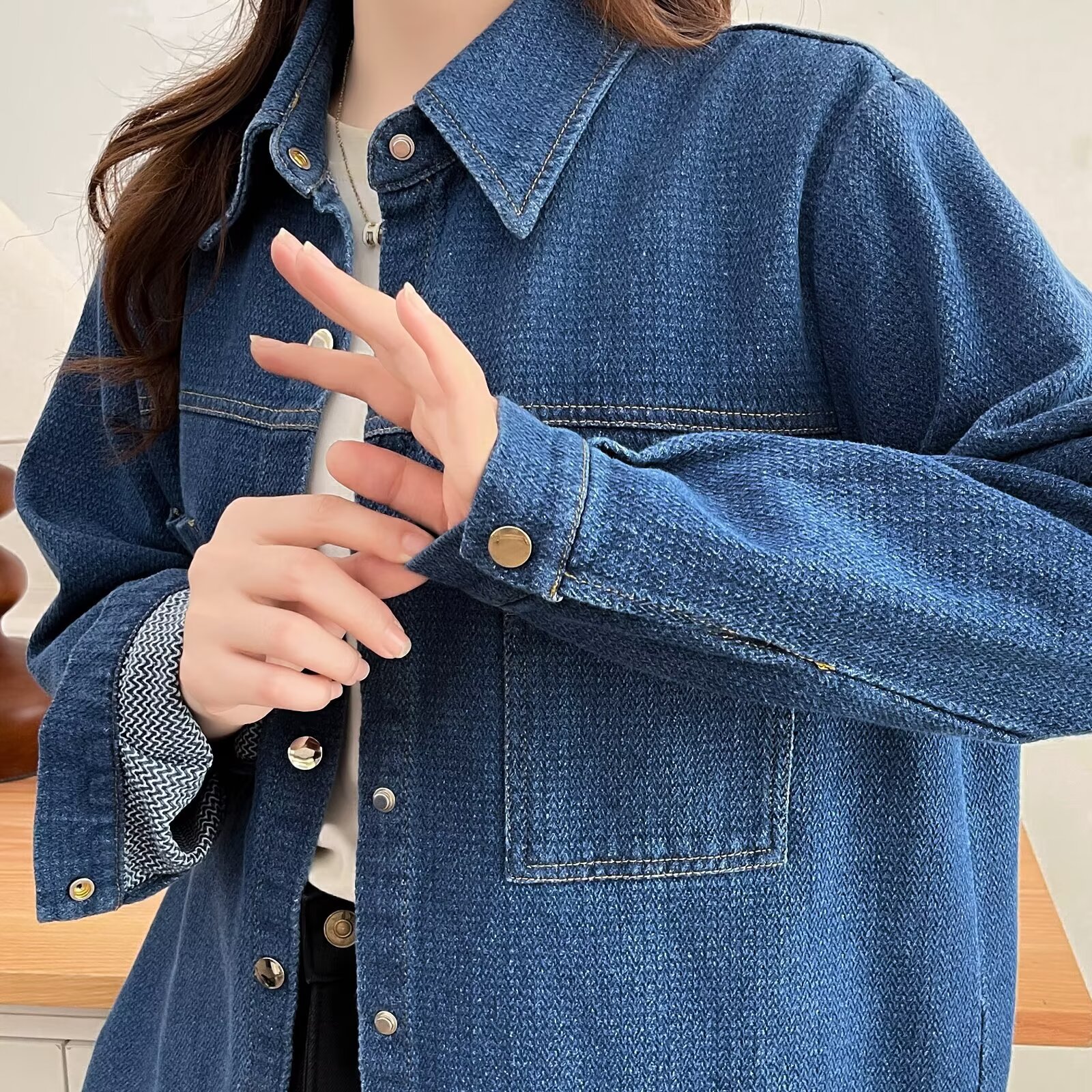 Plus Size Women's Blouses 2025 - Women'S Fashion Denim Jacket recension och pris