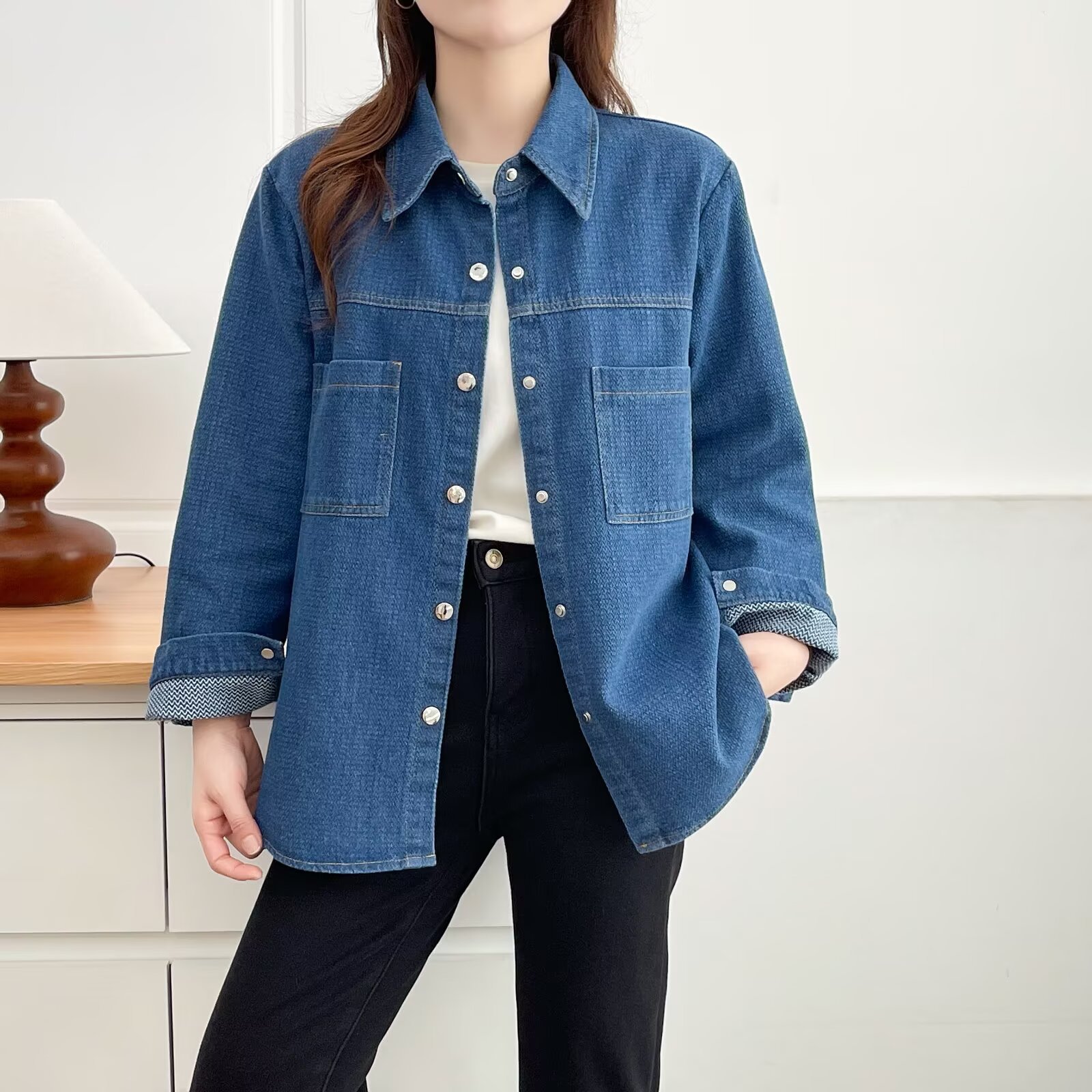 Plus Size Women's Blouses 2025 - Women'S Fashion Denim Jacket recension och pris