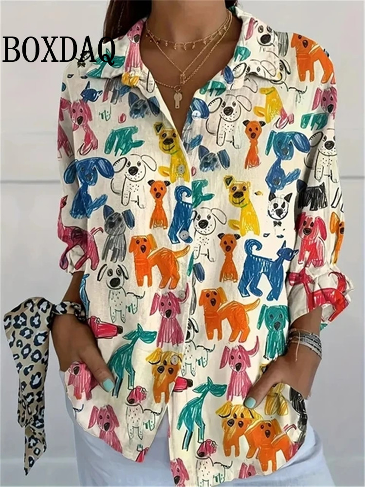 New Women's Spring Shirt Fun P - Women Fashion Fun recension och pris