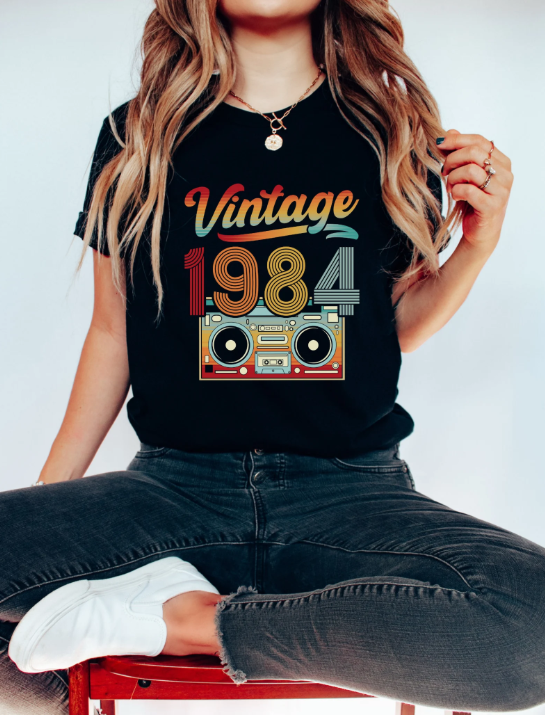 Vintage 1984 Cassette Tape Gra - Women'S Fashion From The 80S recension och pris