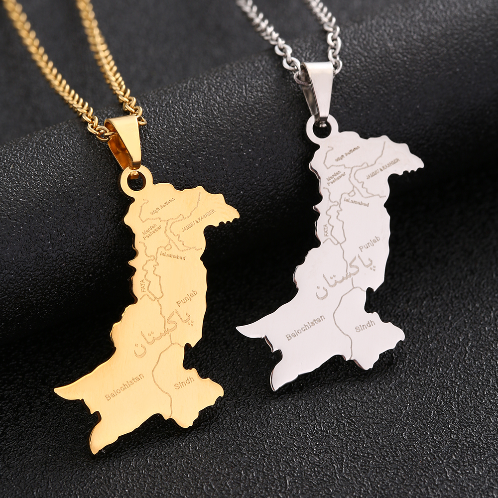 Pakistan Map With City Pendant - Women Fashion Pakistan recension och pris
