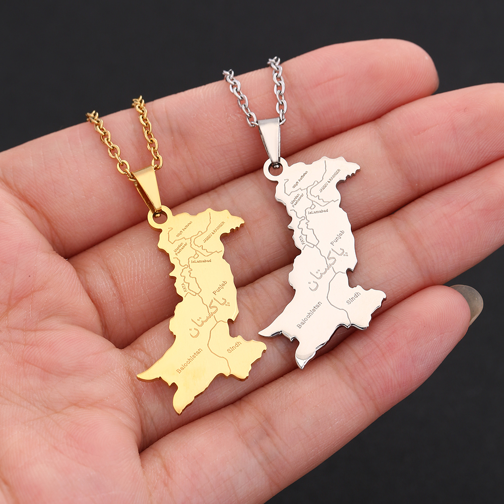 Pakistan Map With City Pendant - Women Fashion Pakistan recension och pris