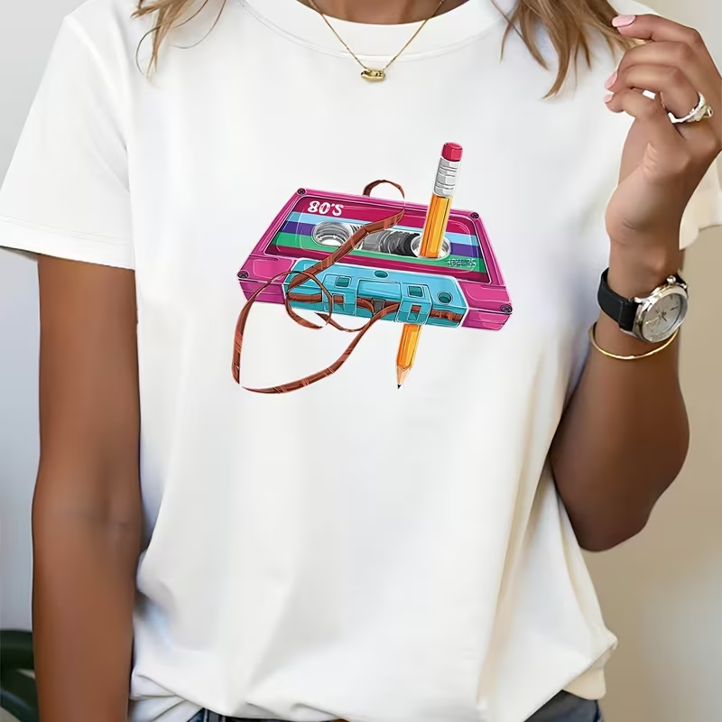 Women's T-shirt Music Festival - Women'S Fashion From The 80S recension och pris