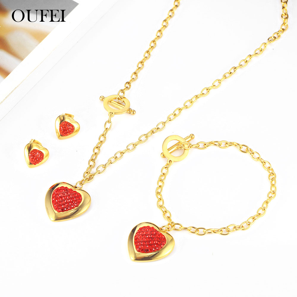 OUFEI Stainless Steel Heart Ne - Women'S Fashion Vogue recension och pris