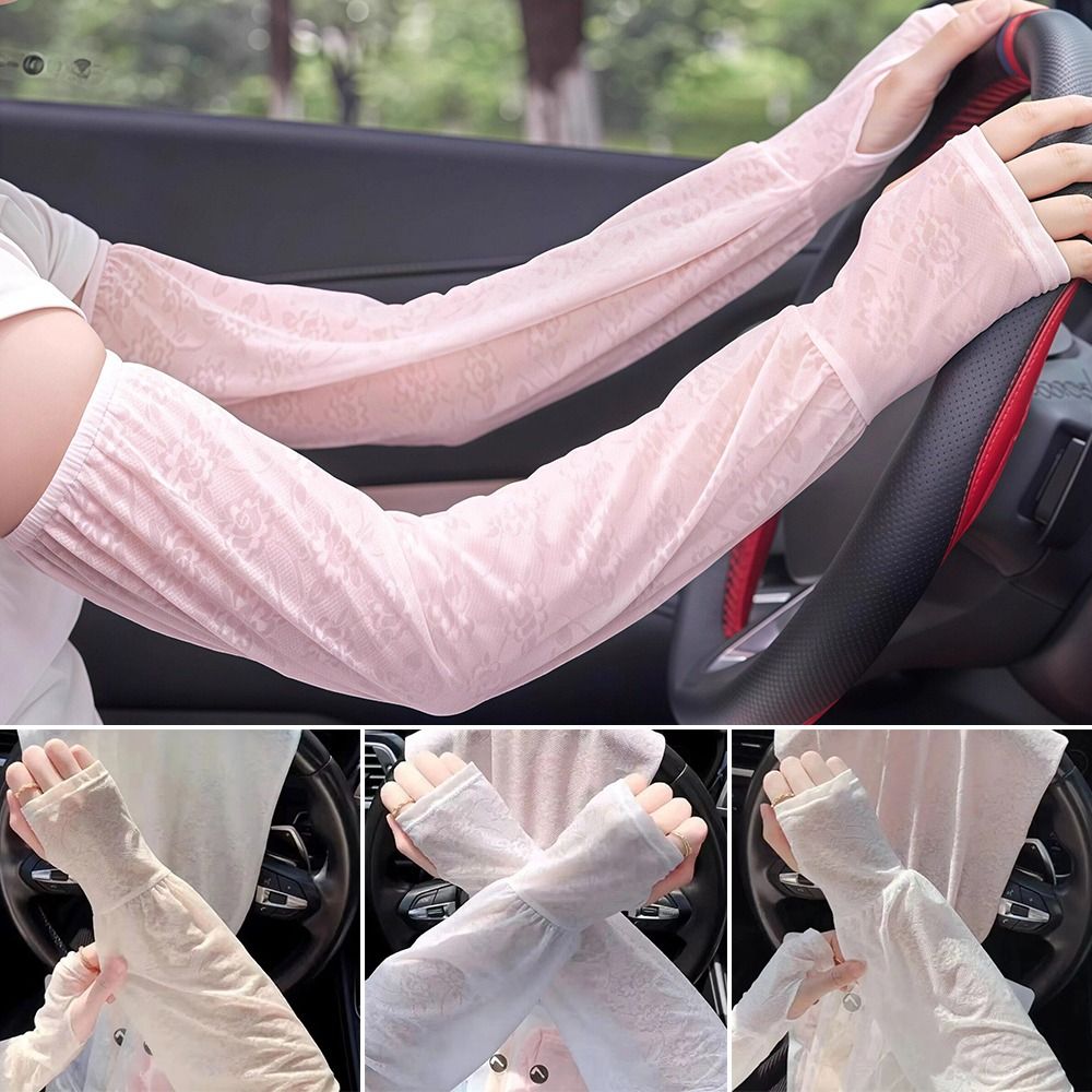 Fashion Lace Ice Silk Sleeves  - Women Fashion Gloves recension och pris