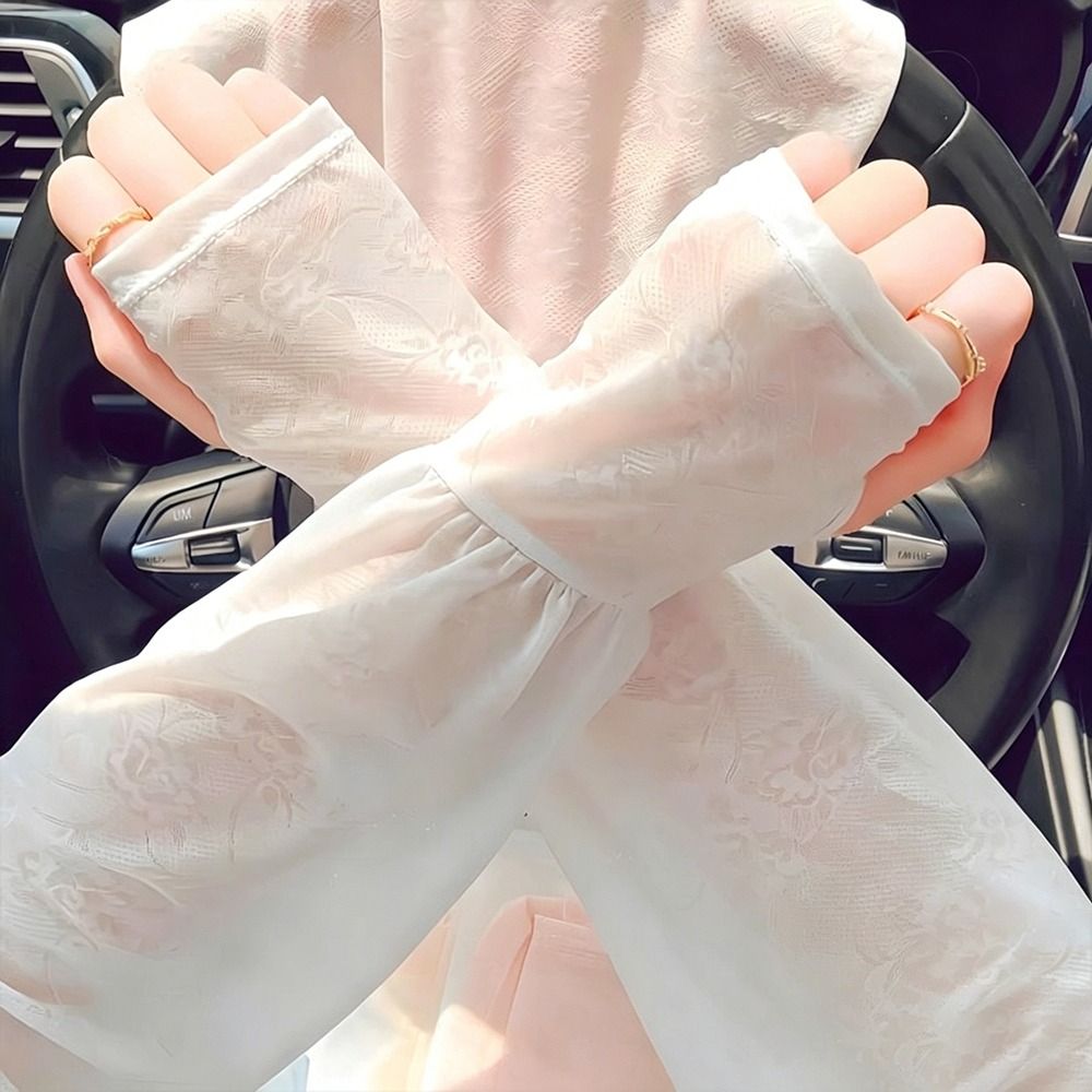 Fashion Lace Ice Silk Sleeves  - Women Fashion Gloves recension och pris