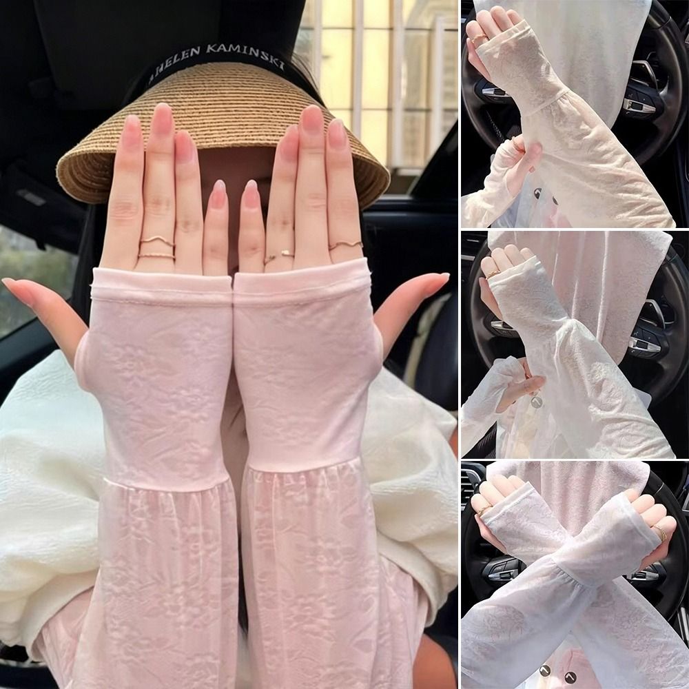 Fashion Lace Ice Silk Sleeves  - Women Fashion Gloves recension och pris