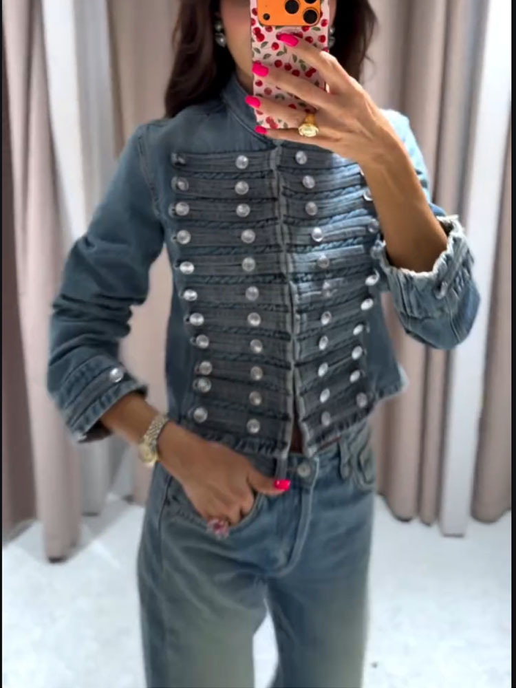 HH Women Shorts Suit Versatile - Women'S Fashion Denim Jacket recension och pris