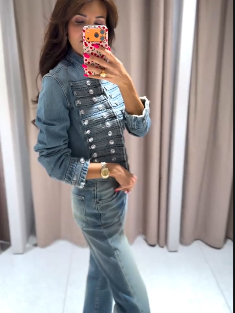 HH Women Shorts Suit Versatile - Women'S Fashion Denim Jacket recension och pris