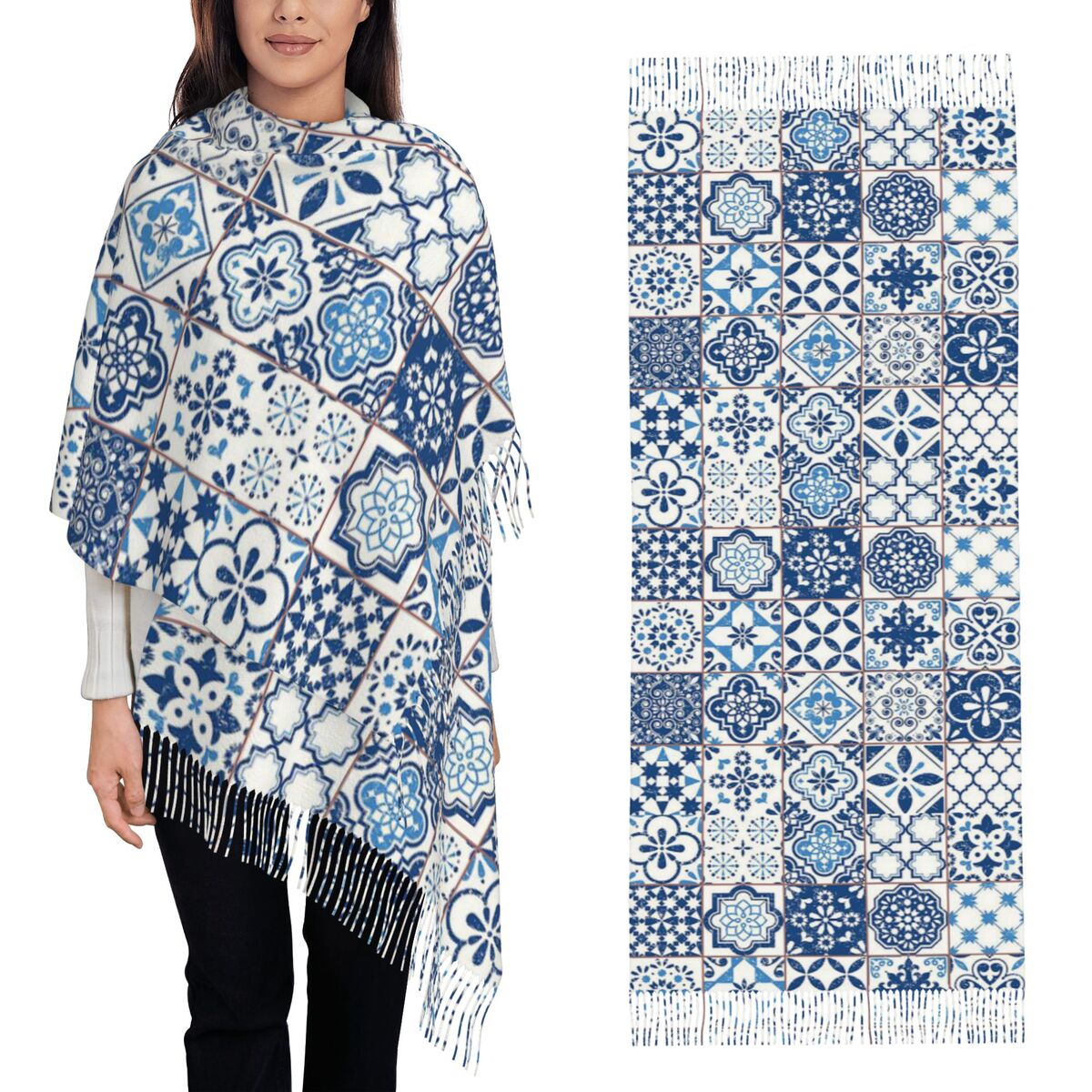Blue Portuguese Tile Portugal  - Women'S Fashion Portugal recension och pris