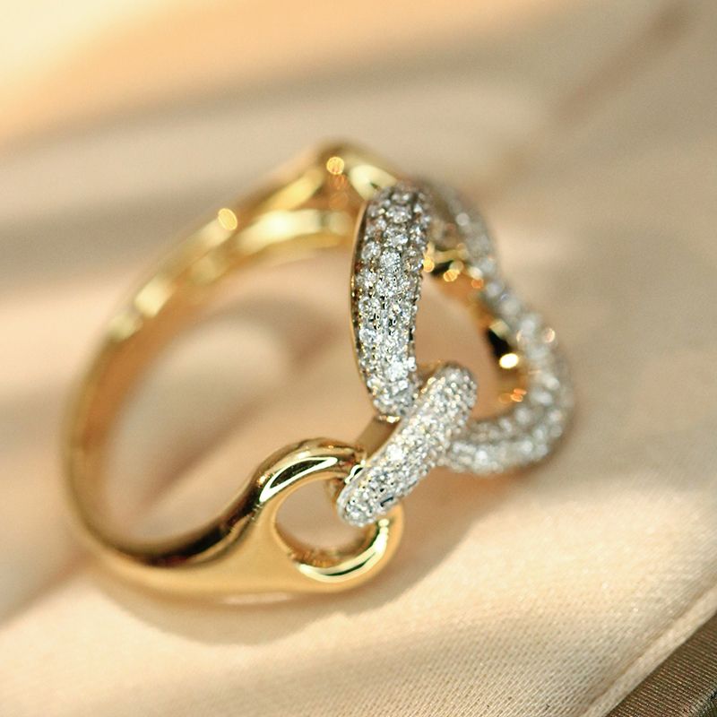 Aazuo Fine Jewely Real 18K Yel - Women'S Fashion Rings Gold recension och pris
