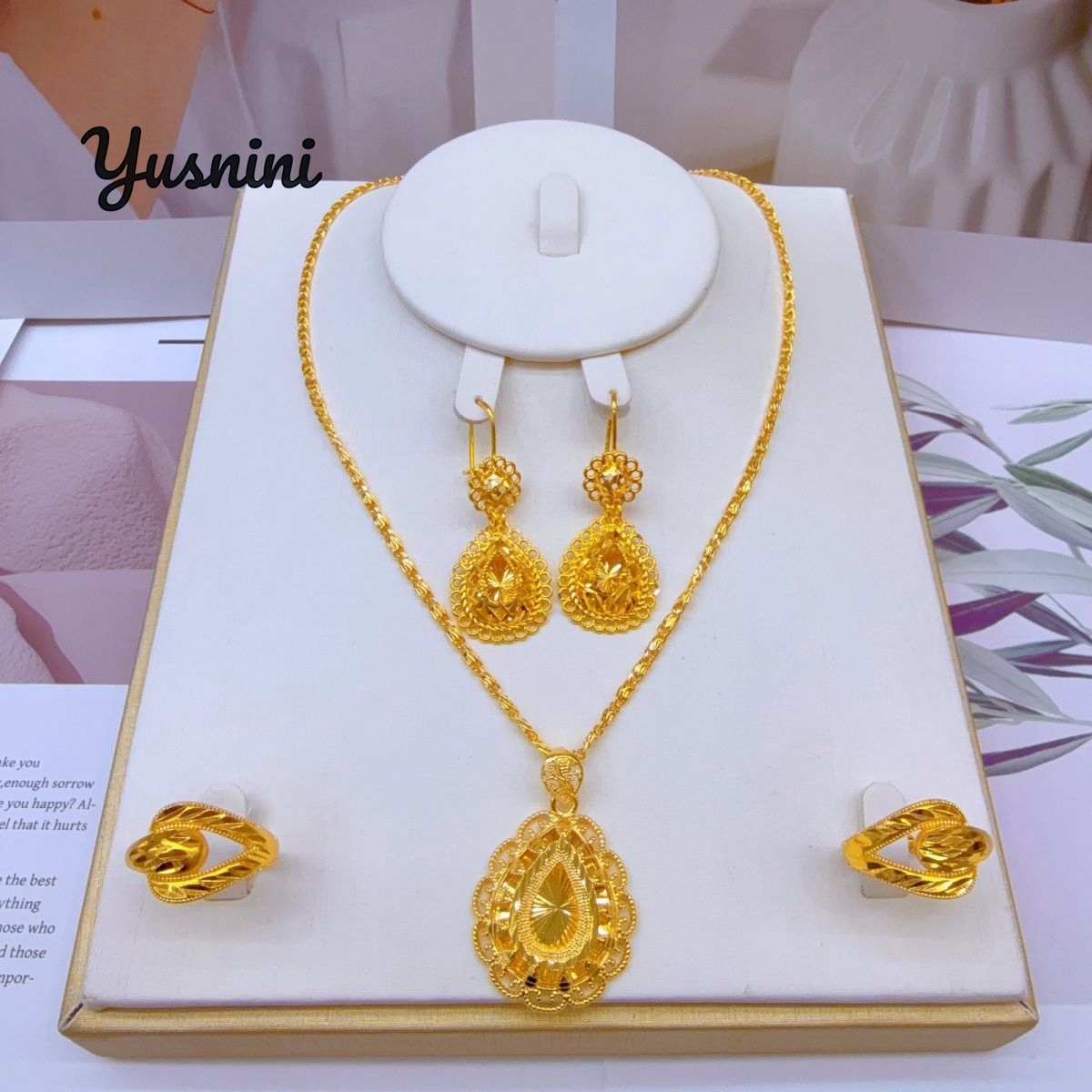 Fashion European Dubai 24K Gol - Women'S Fashion Rings Gold recension och pris