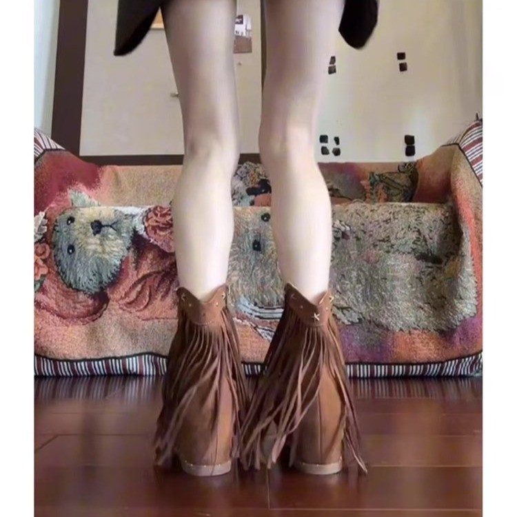 Roman fringe women's sandals s - Women'S Fashion Leather Boots recension och pris
